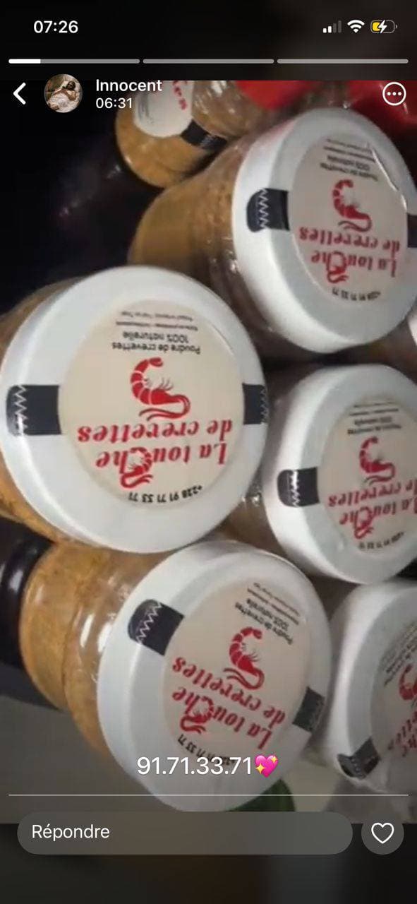 La poudre de crevettes naturelles